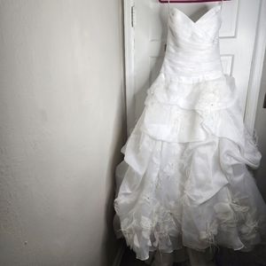 Jasmine Haute Couture Wedding Dress Strapless White 12